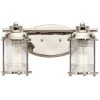 Ashland Bay 9 in. 2-Light Polished Nickel Bathroom Vanity Light with Seeded Glass Shade by KICHLER -Kichler Sales polished nickel kichler vanity lighting 45771pn 64 1000