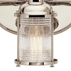 Ashland Bay 3-Light Polished Nickel Bathroom Vanity Light with Clear Seeded Glass by KICHLER -Kichler Sales polished nickel kichler vanity lighting 45772pn c3 1000