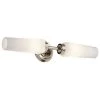 Truby 19.75 in. 2-Light Polished Nickel Bathroom Vanity Light with Satin Etched Cased Opal Glass by KICHLER -Kichler Sales polished nickel kichler vanity lighting 55074pn 64 1000