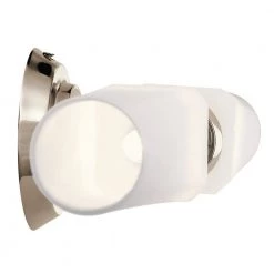 Truby 24.75 in. 2-Light Polished Nickel Bathroom Vanity Light with Satin Etched Cased Opal Glass by KICHLER -Kichler Sales polished nickel kichler vanity lighting 55075pn 4f 1000