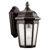 Courtyard 11 in. 1-Light Rubbed Bronze Outdoor Light Wall Sconce with Clear Seeded Glass (1-Pack) by KICHLER -Kichler Sales rubbed bronze kichler outdoor sconces 9032rz 64 1000