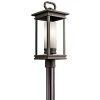 South Hope 1-Light Rubbed Bronze Outdoor Lamp Post Light (1-Pack) by KICHLER -Kichler Sales rubbed bronze kichler post light sets 49478rz 64 1000