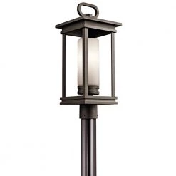 South Hope 1-Light Rubbed Bronze Outdoor Lamp Post Light (1-Pack) by KICHLER
