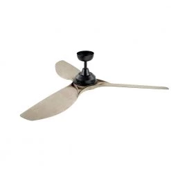 Imari 65 in. Integrated LED Indoor Satin Black Downrod Mount Ceiling Fan with Light with Switch by KICHLER -Kichler Sales satin black kichler ceiling fans with lights 300365sbk c3 1000