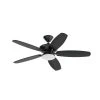 Renew Designer 52 in. LED Indoor/Outdoor Satin Black Dual Mount Ceiling Fan with Remote by KICHLER -Kichler Sales satin black kichler ceiling fans with lights 330163sbk 64 1000