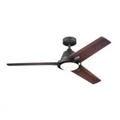 Bezel 52 in. Integrated LED Indoor Satin Natural Bronze Down Rod Mount Ceiling Fan with Light and Remote by KICHLER 17 Bezel 52 in. Integrated LED Indoor Satin Natural Bronze Down Rod Mount Ceiling Fan with Light and Remote by KICHLER -Kichler Sales satin natural bronze kichler ceiling fans with lights 300318snb c3 1000