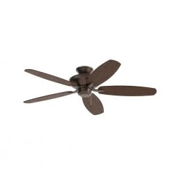 Renew Patio 52 in. Indoor/Outdoor Satin Natural Bronze Dual Mount Ceiling Fan with Pull Chain by KICHLER