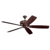 Monarch 70 in. Indoor Tannery Bronze Downrod Mount Ceiling Fan with Wall Control by KICHLER -Kichler Sales tannery bronze kichler ceiling fans without lights 300206tz 64 1000