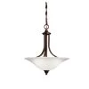 Dover 3-Light Tannery Bronze Transitional Kitchen Convertible Center Bowl Pendant Hanging Light/Semi Flush by KICHLER -Kichler Sales tannery bronze kichler chandeliers 3502tz 64 1000
