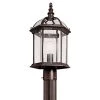 Barrie 1-Light Tannery Bronze Outdoor Lamp Post Light with Clear Beveled Glass Panels (1-Pack) by KICHLER -Kichler Sales tannery bronze kichler post light sets 49187tz 64 1000