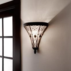 Marchesa 1-Light Terrene Bronze Bathroom Indoor Wall Sconce with Piastra Glass Shade by KICHLER 15 Marchesa 1-Light Terrene Bronze Bathroom Indoor Wall Sconce with Piastra Glass Shade by KICHLER -Kichler Sales terrene bronze kichler vanity lighting 45131trz 76 1000