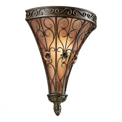 Marchesa 1-Light Terrene Bronze Bathroom Indoor Wall Sconce with Piastra Glass Shade by KICHLER 11 Marchesa 1-Light Terrene Bronze Bathroom Indoor Wall Sconce with Piastra Glass Shade by KICHLER -Kichler Sales terrene bronze kichler vanity lighting 45131trz c3 1000