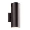 Independence 12 in. 1-Light Textured Architectural Bronze Integrated LED Outdoor Light Wall Cylinder (1-Pack) by KICHLER -Kichler Sales textured architectural bronze kichler outdoor sconces 11251azt30 64 1000