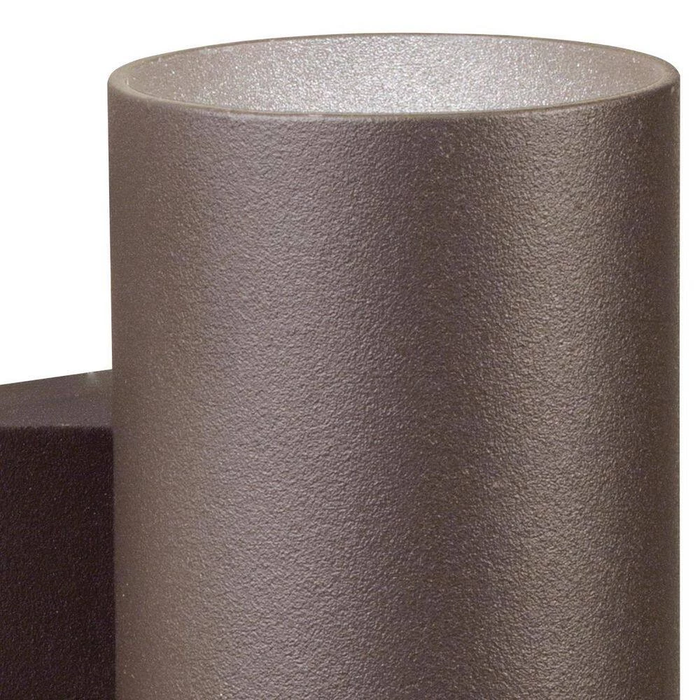 Textured Architectural Bronze Outdoor 12-Volt Low Voltage Up and Down Drop-In Wall Light Sconce with No Bulbs Included by KICHLER 8 Textured Architectural Bronze Outdoor 12-Volt Low Voltage Up and Down Drop-In Wall Light Sconce with No Bulbs Included by KICHLER - Image 6