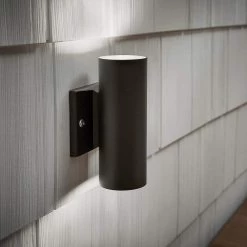 Textured Architectural Bronze Outdoor 12-Volt Low Voltage Up and Down Drop-In Wall Light Sconce with No Bulbs Included by KICHLER 19 Textured Architectural Bronze Outdoor 12-Volt Low Voltage Up and Down Drop-In Wall Light Sconce with No Bulbs Included by KICHLER -Kichler Sales textured architectural bronze kichler outdoor sconces 15079azt 31 1000