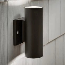 Textured Architectural Bronze Outdoor 12-Volt Low Voltage Up and Down Drop-In Wall Light Sconce with No Bulbs Included by KICHLER 13 Textured Architectural Bronze Outdoor 12-Volt Low Voltage Up and Down Drop-In Wall Light Sconce with No Bulbs Included by KICHLER -Kichler Sales textured architectural bronze kichler outdoor sconces 15079azt 66 1000