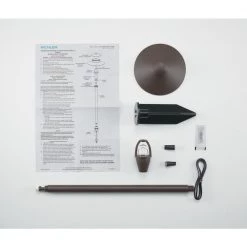 6.75 in. 12V Textured Architectural Bronze Low Voltage Weather Resistant Path Light with No Bulbs Included by KICHLER -Kichler Sales textured architectural bronze kichler path lights 15478azt 4f 1000