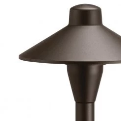 6.75 in. 12V Textured Architectural Bronze Low Voltage Weather Resistant Path Light with No Bulbs Included by KICHLER -Kichler Sales textured architectural bronze kichler path lights 15478azt c3 1000