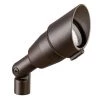 7.5 in. 12V Textured Architectural Bronze Low Voltage Outdoor Weather Resistant Drop-In Spotlight w/No Bulbs Included by KICHLER -Kichler Sales textured architectural bronze kichler spotlights 15374azt 64 1000