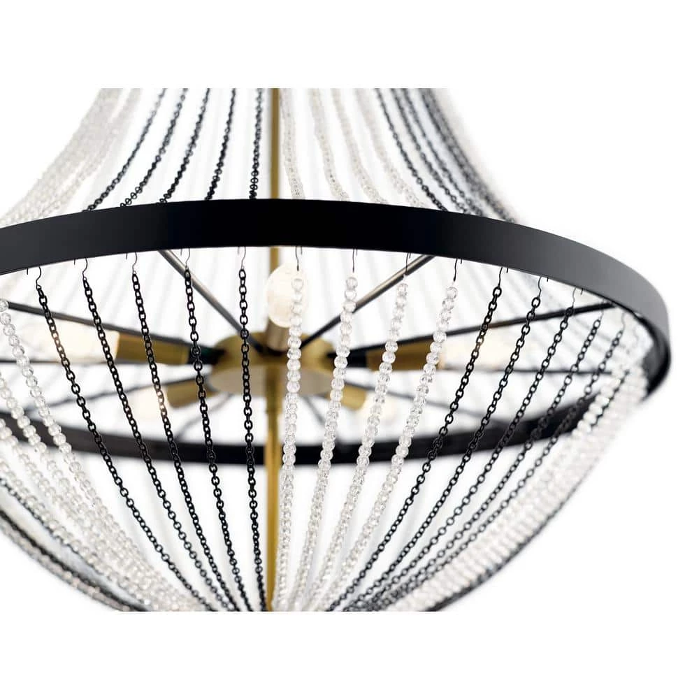 Alexia 5-Light Textured Black Traditional Dining Room Chandelier by KICHLER 5 Alexia 5-Light Textured Black Traditional Dining Room Chandelier by KICHLER - Image 3