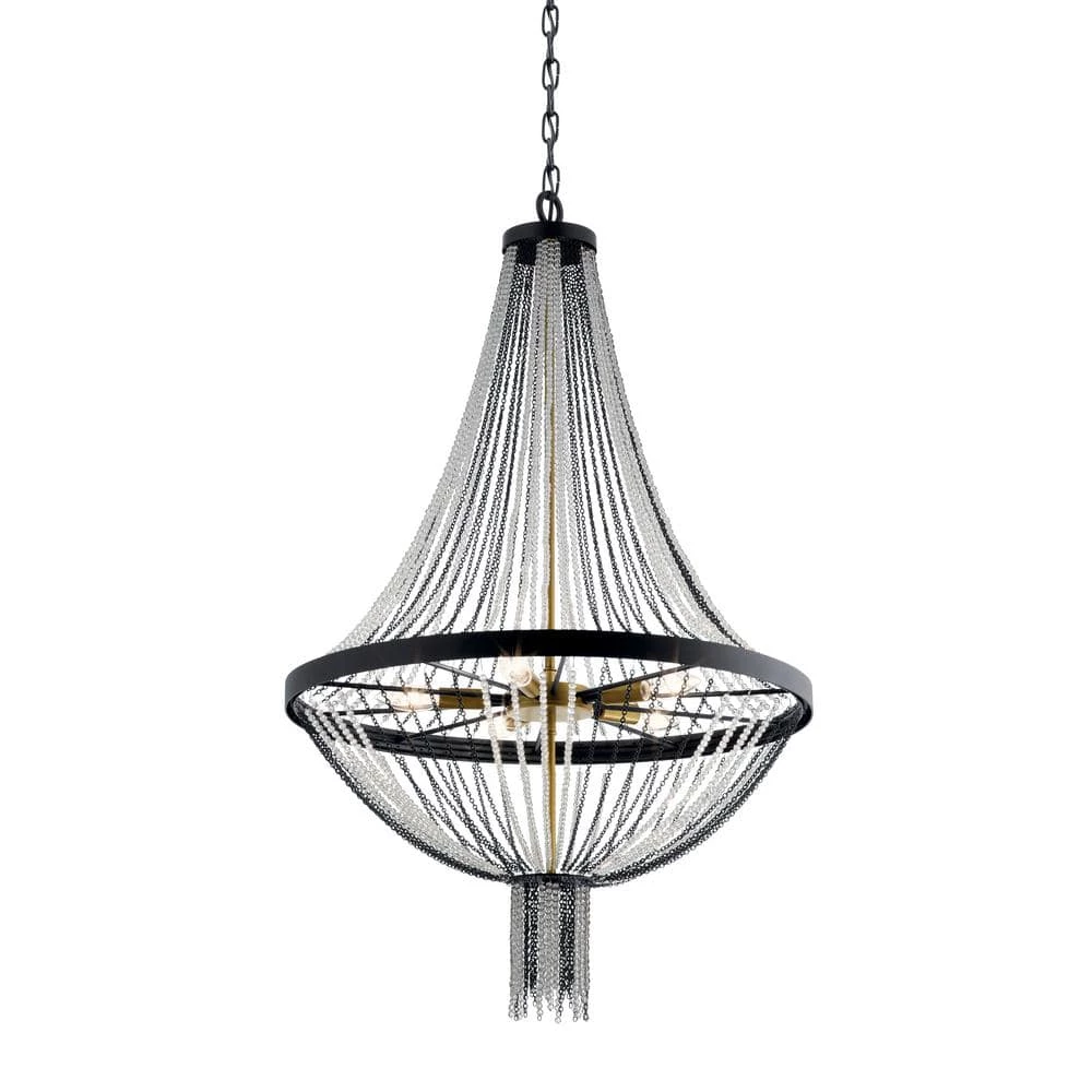Alexia 5-Light Textured Black Traditional Dining Room Chandelier by KICHLER 4 Alexia 5-Light Textured Black Traditional Dining Room Chandelier by KICHLER - Image 2