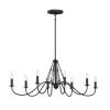 Freesia 8-Light Textured Black Vintage Dining Room Oval Chandelier by KICHLER -Kichler Sales textured black kichler chandeliers 52457bkt 64 1000