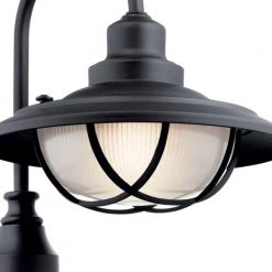 Harvest Ridge Hardwired 1-Light Textured Black 4x4 Outdoor Deck Lamp Post Light with Clear Ribbed Glass (1-Pack) by KICHLER 13 Harvest Ridge Hardwired 1-Light Textured Black 4x4 Outdoor Deck Lamp Post Light with Clear Ribbed Glass (1-Pack) by KICHLER -Kichler Sales textured black kichler deck post lights 49694bkt 1f 1000