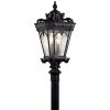 Tournai 4-Light Textured Black Outdoor Light Wall Mount Lantern with Clear Seeded Glass (1-Pack) by KICHLER -Kichler Sales textured black kichler outdoor sconces 9559bkt 64 1000