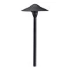 8 in. 12V Textured Black Low Voltage Weather Resistant Dome Path Light with No Bulbs Included by KICHLER -Kichler Sales textured black kichler path lights 15310bkt 64 1000