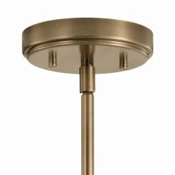 Aivian 30 in. 5-Light Weathered Brass Vintage Industrial Dining Room Chandelier with Clear Glass by KICHLER -Kichler Sales weathered brass kichler chandeliers 52398wbr 4f 1000