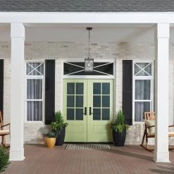 Lahden 1-Light Weathered Zinc Farmhouse Kitchen Pendant Hanging Light with Clear Seeded Glass by KICHLER -Kichler Sales weathered zinc kichler chandeliers 59008wzc 66 1000