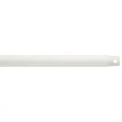 12 in. White Dual Threaded Ceiling Fan Extension Downrod by KICHLER