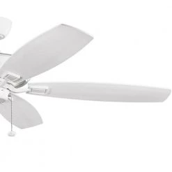 Canfield XL 60 in. Indoor White Downrod Mount Ceiling Fan with Pull Chain by KICHLER 9 Canfield XL 60 in. Indoor White Downrod Mount Ceiling Fan with Pull Chain by KICHLER -Kichler Sales white kichler ceiling fans without lights 300188wh c3 1000