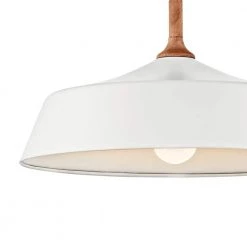 Danika 1-Light White Mid-Century Modern Kitchen Pendant Hanging Light with Wood Accents by KICHLER 9 Danika 1-Light White Mid-Century Modern Kitchen Pendant Hanging Light with Wood Accents by KICHLER -Kichler Sales white kichler chandeliers 43683wh 40 1000