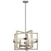 Peyton 5-Light Candlestick White Cage Farmhouse Dining Room Chandelier by KICHLER -Kichler Sales white kichler chandeliers 44290www 64 1000
