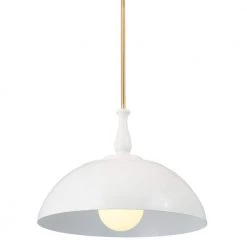 Fira 18 in. 1-Light White Vintage Dome Kitchen Pendant Hanging Light by KICHLER 11 Fira 18 in. 1-Light White Vintage Dome Kitchen Pendant Hanging Light by KICHLER -Kichler Sales white kichler chandeliers 52477wh c3 1000