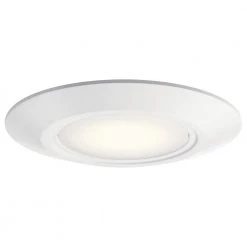 Horizon 6.5 in. 3000K White Integrated LED Flush Mount with Polycarbonate White Diffuser by KICHLER