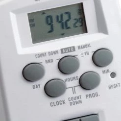 White 12-Volt Outdoor Digital Timer for Transformer (1-Pack) by KICHLER -Kichler Sales white kichler outdoor lighting accessories 15556wh 4f 1000