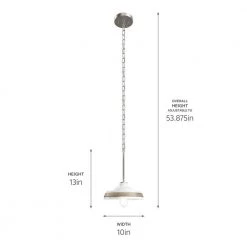 Weston 10 in. 1-Light White with Distressed Antique Gray and Brushed Nickel Farmhouse Kitchen Pendant Hanging Light by KICHLER 12 Weston 10 in. 1-Light White with Distressed Antique Gray and Brushed Nickel Farmhouse Kitchen Pendant Hanging Light by KICHLER -Kichler Sales white with distressed antique gray kichler pendant lights 82359 1f 1000