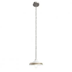 Weston 10 in. 1-Light White with Distressed Antique Gray and Brushed Nickel Farmhouse Kitchen Pendant Hanging Light by KICHLER 13 Weston 10 in. 1-Light White with Distressed Antique Gray and Brushed Nickel Farmhouse Kitchen Pendant Hanging Light by KICHLER -Kichler Sales white with distressed antique gray kichler pendant lights 82359 44 1000